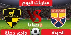 نتيجة مباراة الجونة ووادي دجلة اليوم 24-1-2021 الدوري المصري