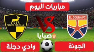 الجونة ووادي دجلة بث مباشر