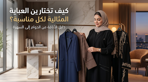 كيف تختارين العباية المثالية لكل مناسبة؟ دليل الأناقة من الدوام إلى السهرة